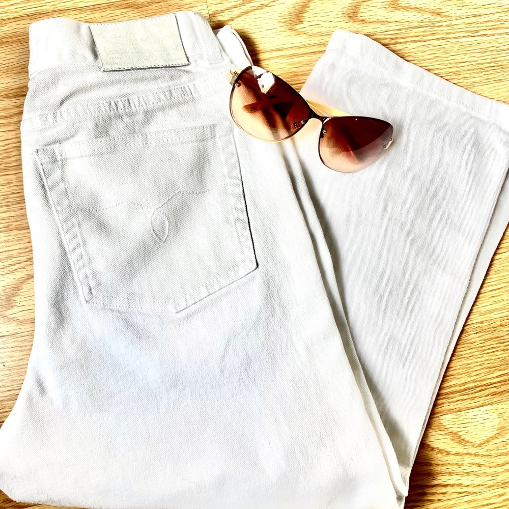 Ralph Lauren Women’s White Cropped Jean Capri